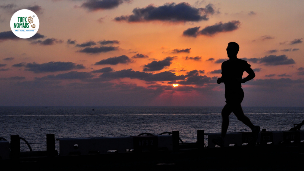 running to prep for a trek