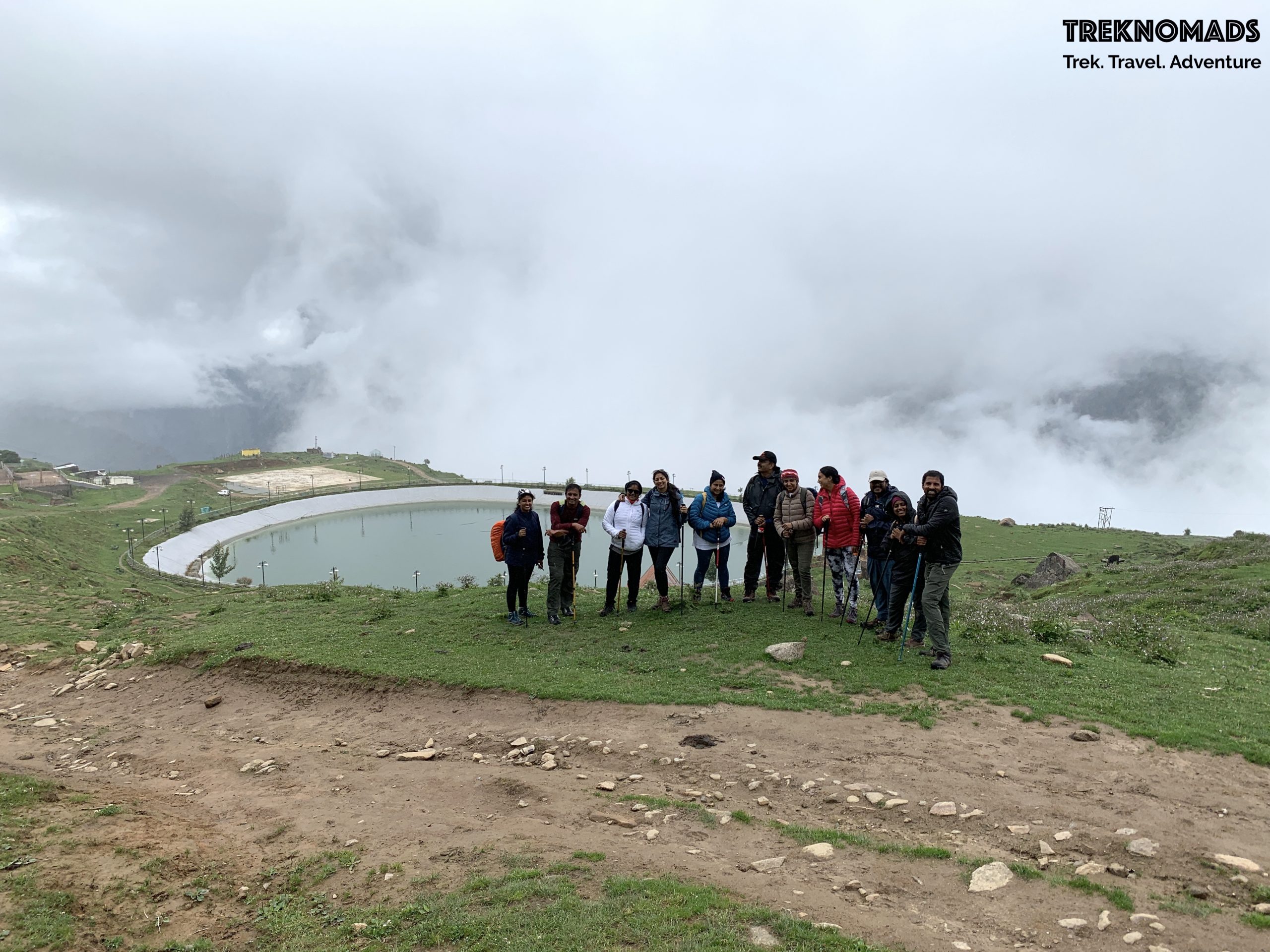 artificial lake at gorson bugyal