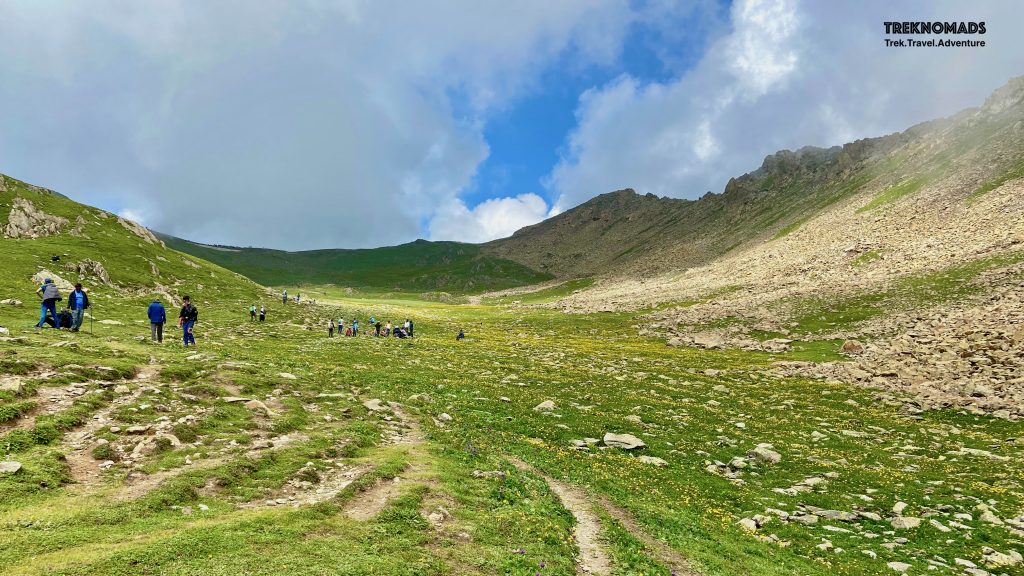 Gangbal Pass - around 4,100 meters above sea level. This will be the last pass we would cross.- Kashmir Great Lakes Trek, Premium